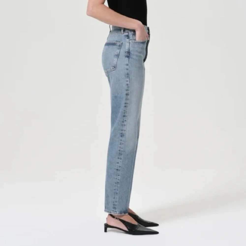 NWT Agolde 90s Pinch Waist High Rise Straight Jeans in Navigate Size 29 - Picture 3 of 11